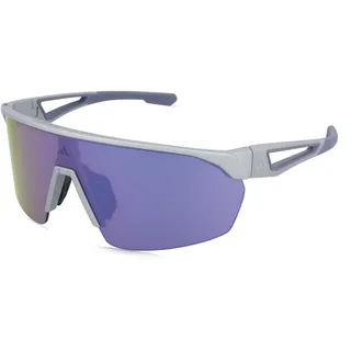 adidas Sport Sp0103 ANEMOS Unisex-Sonnenbrille Halbrand Monoscheibe Kunststoff-Gestell, grau