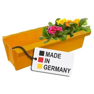 Buri Europaletten Blumenkasten Gelb Pflanzkasten zum An- & Einhängen Blumentopf