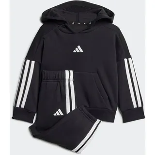adidas Essentials Trainingsanzug Schwarz/Weiß 104