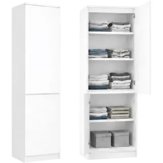 home collective Kleiderschrank 50 x 40 x 180 cm Weiß