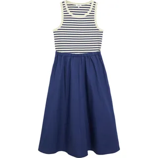 s.Oliver Kleid Midikleid Fabricmix Blau/Weiß 40