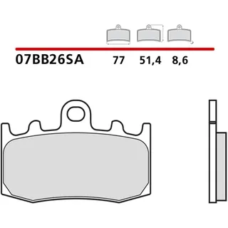 Brembo 07BB26SA Sinterbremsbeläge