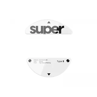 Superglide Glas Skates Type-S für Pulsar X3 LHD Series - Weiß
