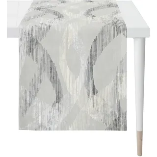 APELT Tischläufer APELT "1600 LOFT STYLE", grau (taupe, grau, weiß), B:48cm L:140cm, Baumwolle, Tischdecken, Digitaldruck