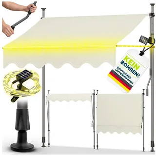 tillvex Klemmmarkise 300 x 300 cm beige