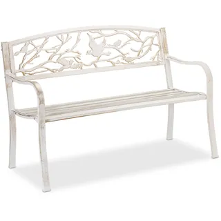 Relaxdays Gartenbank 131 x 127 x 87 cm Mehrfarbig