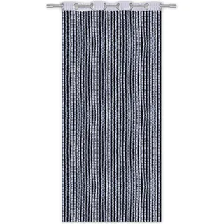 arsvita Fadenvorhang Metall-Optik 140x250cm Stangendurchzug silber - hellgrau