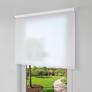 Erfal Smart Control Rollo für Homematic IP 140 x 230 cm, halbtransparent weiß