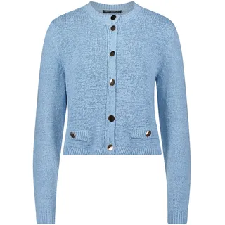 Betty Barclay Strickjacke mit aufgesetzten Taschen Powder Blau 38