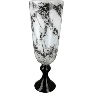 Casablanca by Gilde GILDE Vase "Trophy" in Schwarz/ Weiß - (H)42 x Ø 16 cm | Gr.: onesize