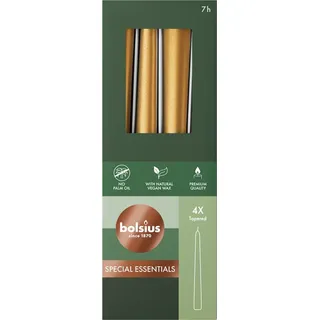 Bolsius Spitzkerze 245/24 doos 4 Metallic Goud - Gold