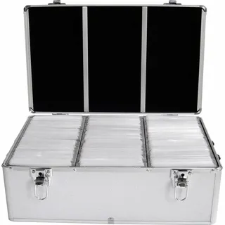 MediaRange DJ-Koffer für 500 CD/DVD silber