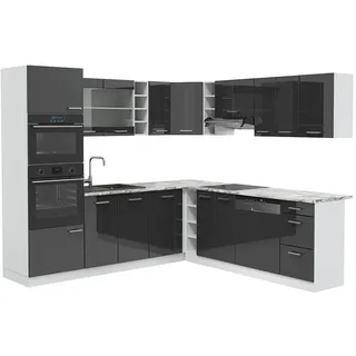 Vicco Winkelküche R-Line L-Form 237 cm Weiß