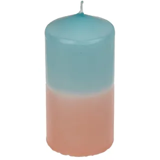 DIP DYE Stumpenkerzen mit Farbverlauf Kerzen in Geschenkverpackung Neon Bunt - Apricot - Türkis