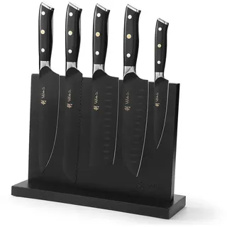 Wakoli Titanium Noir Messerset 5-tlg. Edelstahl Schwarz