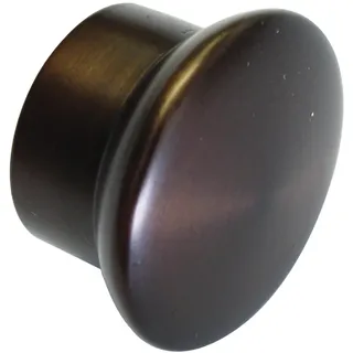 Gardinia Endkappe, Ø 19 mm, Bronze, Gardinenzubehör, Metall, Serie Europa, Stilgarnitur