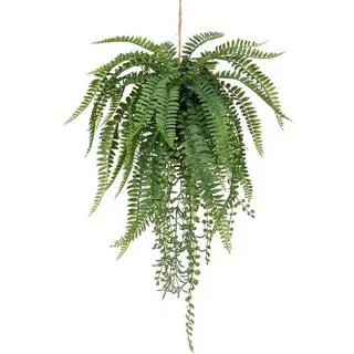 Kunstpflanze Hängefarn Deko Grün Wand Veranda Küche Gartenhaus