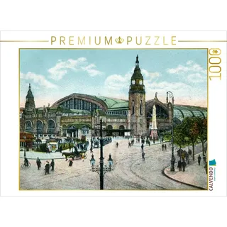 CALVENDO Puzzle Hamburger Hauptbahnhof 1000 Teile Puzzle quer | Lege-Größe cm Foto-Puzzle für glückliche Stunden