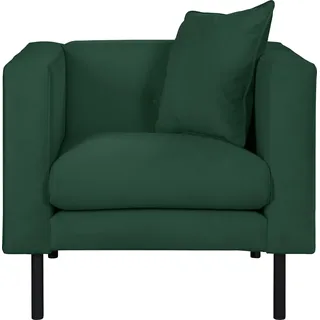 Sessel "Lillibeth Cocktailsessel, Loungesessel, Maße B/T/H: 90/74/83 cm", grün, B:90cm H:83cm T:74cm, 100% Polyester, GUIDO MARIA KRETSCHMER HOME & LIVING, Sessel, Einzelsessel, Zierkissen als Wendekissen 45x45 cm, in Samtoptik oder Cord