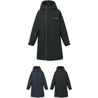 Covalliero - Damen Reitmantel Arktis – Wintermantel wasserabweisend & atmungsaktiv – langer Mantel mit warmem Innenfutter, Kapuze & 2 Taschen – Funktionsmantel im Oversized-Look – XS-XXL - XL