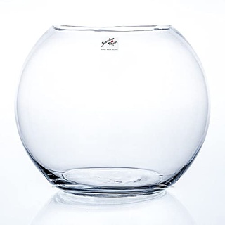 Kugelvase, Glaskugel Globe H. 24,5cm D. 30cm Glas transparent Sandra Rich