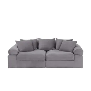 Smart Big Sofa Lionore Cordstoff anthrazit