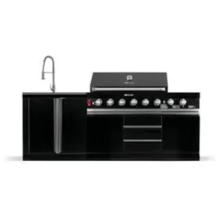 BB-S3 Outdoorküche | Gasgrill | Clean - Schwarz