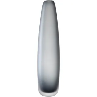 Leonardo Bellagio Bodenvase - Hohe und schlanke Vase aus hochwertigem Glas - Handarbeit - Höhe 46 cm, Durchmesser 10 cm - Anthrazit, 036453