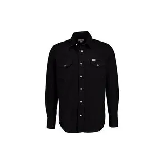 Wrangler Herren Jeanshemd schwarz, schwarz, NOS