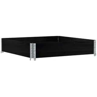 vidaXL Pflanzkasten 100 x 100 x 0 cm Schwarz