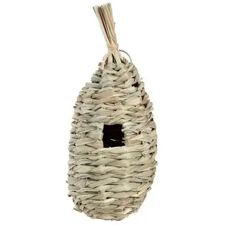 esschert design Nistkasten Nistbeutel Blaumeisen Schilf Vogel Haus Nest Garten mit Ring