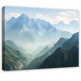 Wallarena Bilder, Mehrfarbig, Holzwerkstoff, Recyclingholz, Landschaft/Berg, Rechteckig, 120x80 cm, FSC 100%, 3D-Effekt, Bilder und Zubehör, Wandbilder, Leinwandbilder