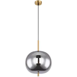 Globo Hängeleuchte Blacky I, Messing, Metall, Glas, Kugel,Kugel, 120 cm, Lampen & Leuchten, Innenbeleuchtung, Leuchten nach Räumen, Esstischlampen
