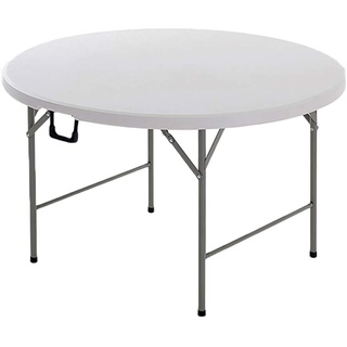 Folding table tu Klapptisch Einfache 8-10 Personen Runde tragbare Haushalts Esstisch (Farbe : A)