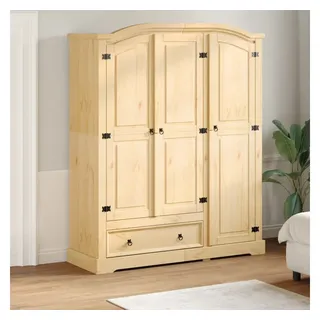 vidaXL Kleiderschrank Corona 151,5 x 186 x 52 cm Braun