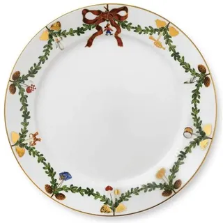 Royal Copenhagen Star Fluted Christmas, Teller, Mehrfarbig