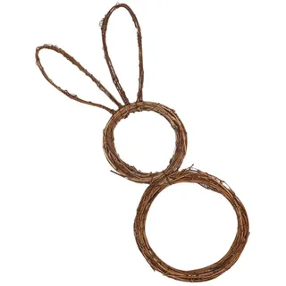 IMIKEYA -Rattan-hase Niedliche Deko Für Fenster Türen Wände Hochwertiger Handgefertigter Rattan-hase Für Festliche Anlässe Zuhause Partys Für Ostern Und Frühlingsdekoration