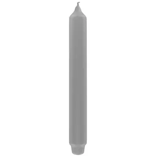 Fink Stabkerze getaucht metallic - grau H 25, Ø 3 cm