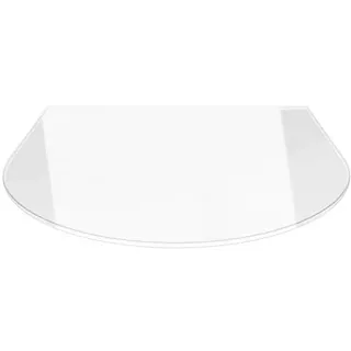Funkenschutzplatte Rundbogen 100x120cm Glasplatte ohne Dichtung | Glasbodenplatte, Glas, universal, Kaminofen, Kamin