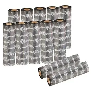 Zebra Technologies Zebra 2300 Wax - 12er-Pack - Schwarz - 110 mm x 300 m -