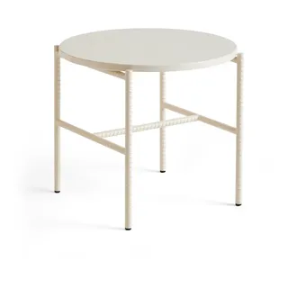 HAY - Rebar Beistelltisch Ø 45 x H 40,5 cm, Marmor beige / alabaster
