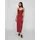 VIRAVENNA Maxikleid Unifarben Rot 44