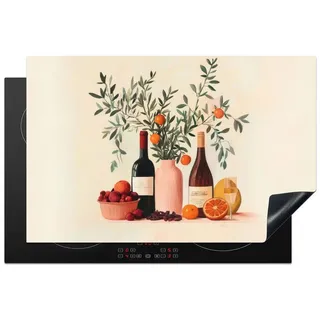 MuchoWow Herd-Abdeckplatte, Vinyl, (1 tlg), Küche Herdabdeckplatte Ceranfeld Vinyl Einteilig, 81x52 cm 81.2 cm x 52 cm x 0.2 cm
