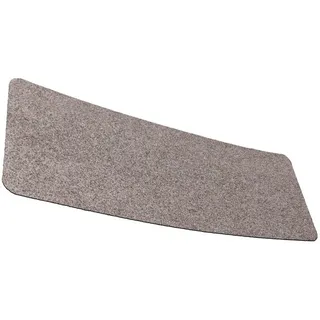 ANRO Fußmatte POET Schuhparkplatz schmal Schmutzfangmatte Unifarben, eckig, Höhe: 3 mm, Schuh-Abstellplatz rutschfest 25x60cm Kräusel Beige wasserdicht beige 25 cm x 60 cm x 3 mm