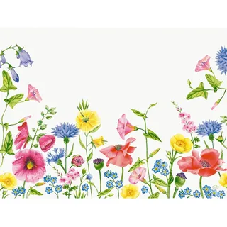 Papier-Tischsets Flowy Meadow 30x40 cm - Dekorative Tischunterlagen | Packung (250 Stück)