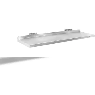 METRO Professional Wandregal GWMS4140, Edelstahl, 140 x 40 x 8 cm, silber
