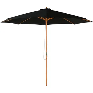 Outsunny Sonnenschirm 300 cm Schwarz