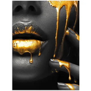 onlywow Poster, gold schwarz | Gr.: 30 x 40 cm