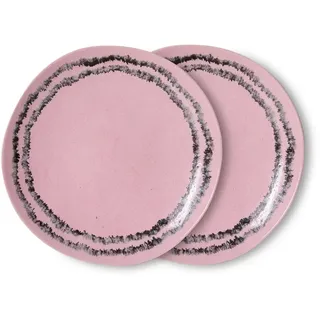 HKLiving - 70's Teller, Ø 22 cm, bubble (2er-Set)