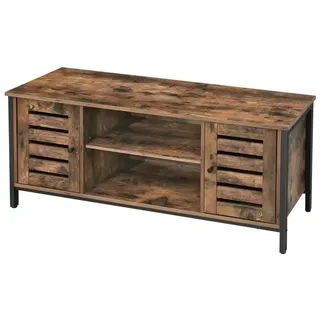 VASAGLE LTV43BX Lowboard 110 x 50 Braun Metall/Spanplatte/Holzwerkstoff